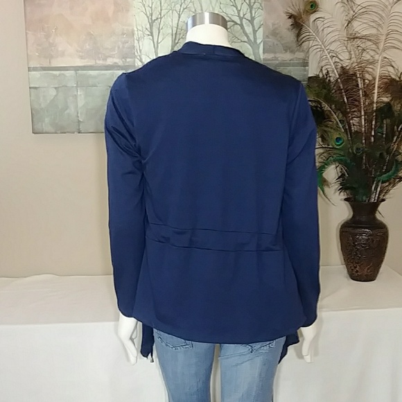 Unique Navy Pebble & Stone Cardigan/Jacket - Picture 5 of 8